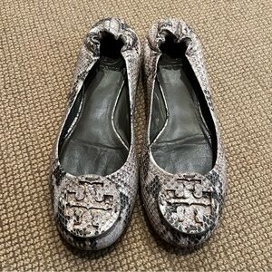 Snakeskin Tory Burch Flats